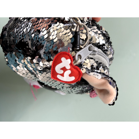 TY Beanie Babies Boos Flippables Kiki the Cat 9" Fashion Sequin Purse fo… - Picture 4 of 4